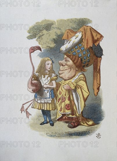 Illustration by Tenniel, from the 1890 edition of 'Alice in Wonderland' by Lewis Carroll