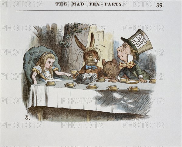 Illustration by Tenniel, from the 1890 edition of 'Alice in Wonderland' by Lewis Carroll