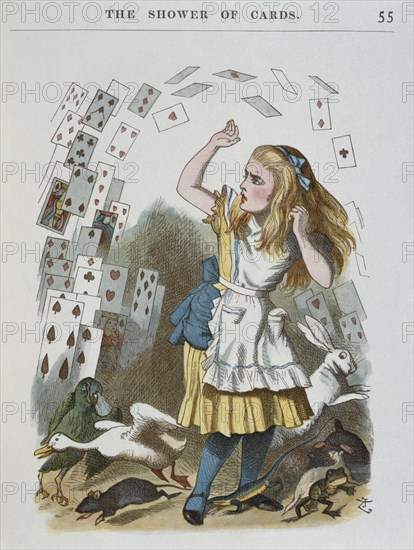 Illustration by Tenniel, from the 1890 edition of 'Alice in Wonderland' by Lewis Carroll