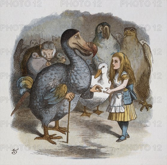 Illustration by Tenniel, from the 1890 edition of 'Alice in Wonderland' by Lewis Carroll