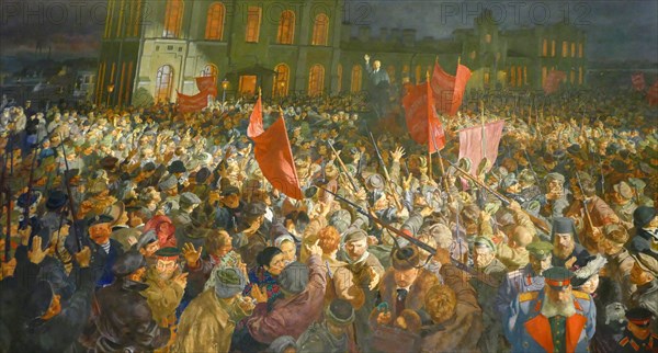 Speech by Lenin at the outset of the Russian revolution October 1917