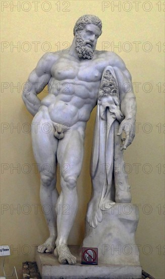 Greek statue depicting Hercules