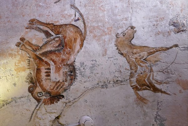 Cave painting found in the Cave of Altamira, located in Cantabria, Spain, dating from the Upper Paleolithic period