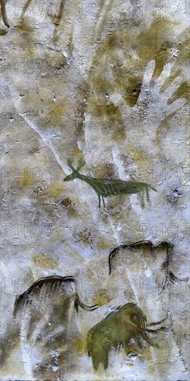 Cave painting found in the Cave of Altamira, located in Cantabria, Spain, dating from the Upper Paleolithic period