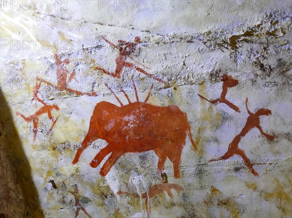 Cave painting found in the Cave of Altamira, located in Cantabria, Spain, dating from the Upper Paleolithic period