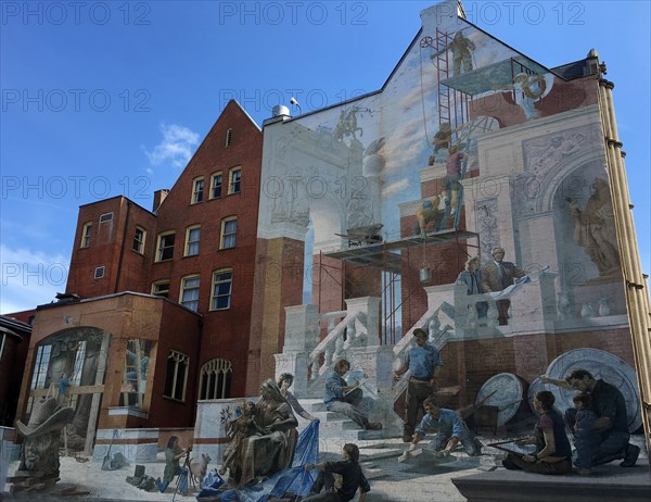 The Beasley Building Mural in Philadelphia by Michael Webb