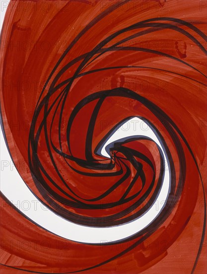 The Worry' painted in Gouache, 1996, by Raymond Moretti