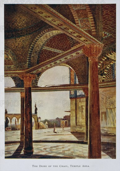 Har el Haram the Dome of the Rock, Temple Mount, Jerusalem, Palestine 1906