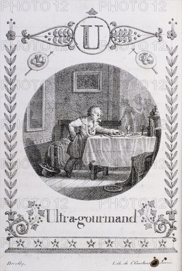 Illustration from 'ABA‰CA‰DAIRE DES PETITS GOURMANDS'