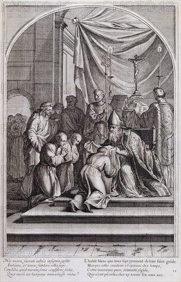 Illustration from 'La vie de St Bruno, fondateur de l'ordre des Chartreux' Paris 1660