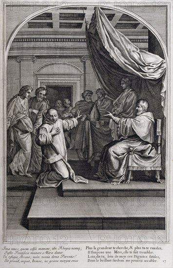 Illustration from 'La vie de St Bruno, fondateur de l'ordre des Chartreux' Paris 1660