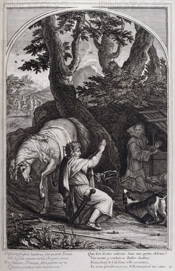 Illustration from 'La vie de St Bruno, fondateur de l'ordre des Chartreux' Paris 1660