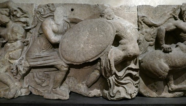 The Bassae Frieze comprises a series of relief marble sculptures from the Temple of Apollo Epikourios at Bassae, Greece