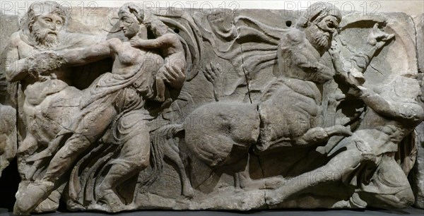 The Bassae Frieze comprises a series of relief marble sculptures from the Temple of Apollo Epikourios at Bassae, Greece