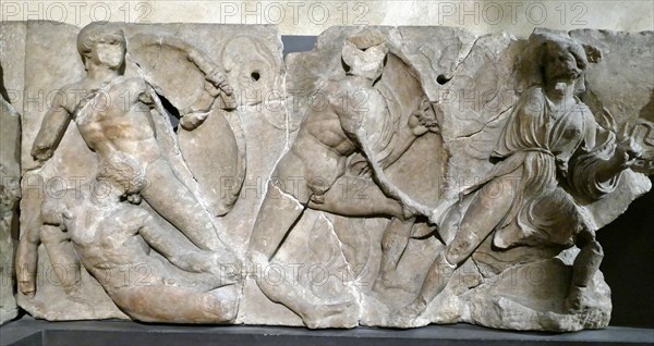 The Bassae Frieze comprises a series of relief marble sculptures from the Temple of Apollo Epikourios at Bassae, Greece