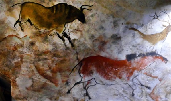 Replica painting from the Cave of Altamira