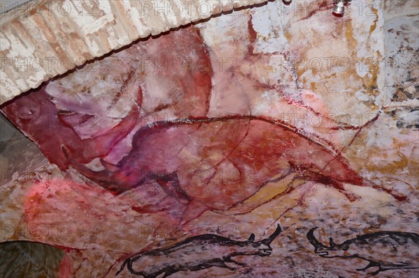 Replica painting from the Cave of Altamira