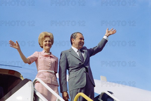 Richard Nixon and his wife Patricia Nixon