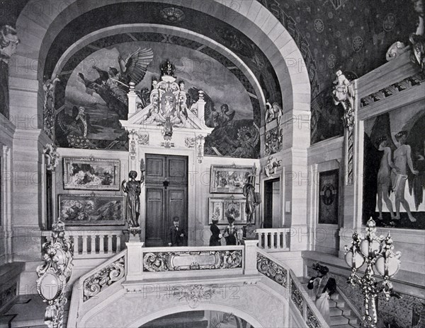 Photograph of the Pavillion of Imperial Germany - the grand staircase.