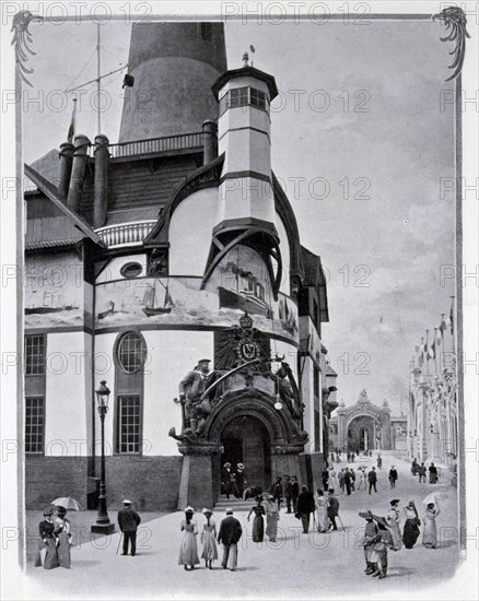 Photograph of the Pavillion of the German Merchant Navy.