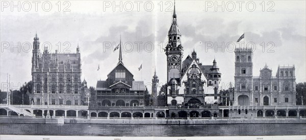 Photograph taken during the Exposition Universelle (World Fair) Paris, 1900