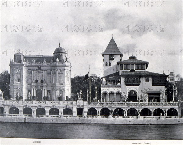 Photograph taken during the Exposition Universelle (World Fair) Paris, 1900