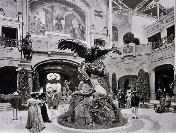 Photograph taken during the Exposition Universelle (World Fair) Paris, 1900