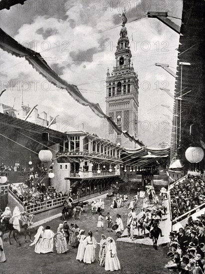 Photograph showing Andalusia at the time of the Moors