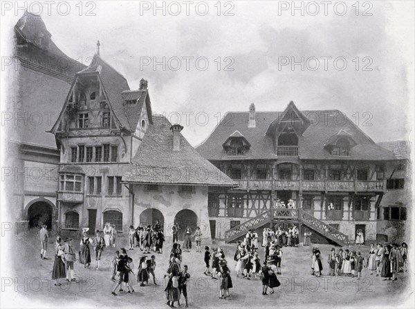 Photograph of Swiss Village exhibit