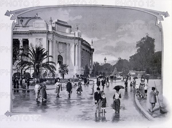 Photograph of the Great Palace taken from the Avenue Nicholas II and the Avenue des Champs-Elysees.