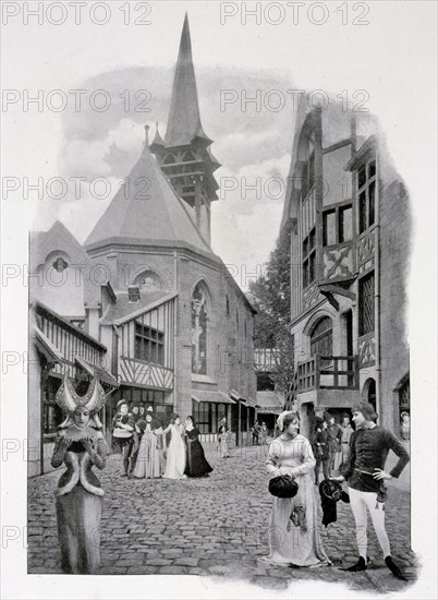 Photograph of Old Paris - the Street of St. Julien.