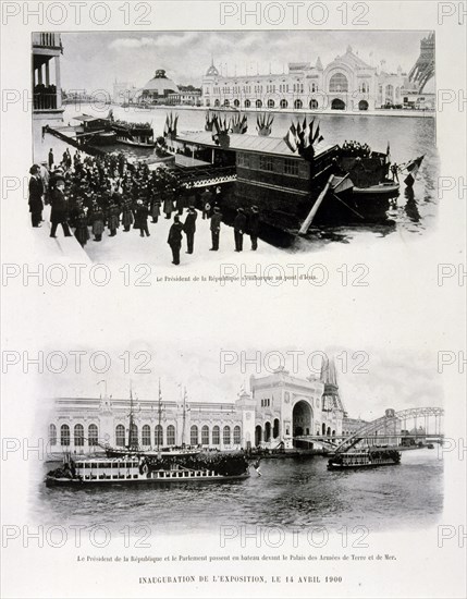Photograph of the inauguration of the World Fair, 14 April 1900