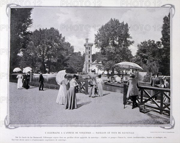 Photograph taken during the Exposition Universelle (World Fair) Paris, 1900