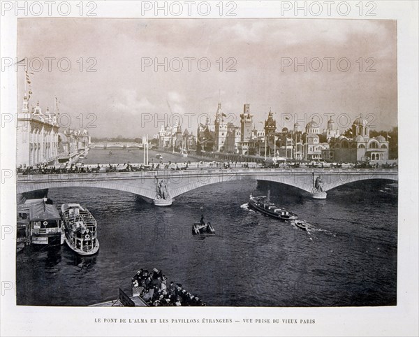 Photograph taken during the Exposition Universelle (World Fair) Paris, 1900