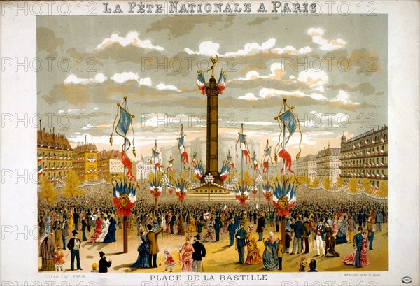 Jules Grévy (1807-1891) President of France attends the 14th July 1880, Bastille Day Celebrations in Paris
