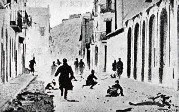 Lleida (Lerida), served as a key defense point for Barcelona during the Spanish Civil War, and fell to the Insurgents, whose air forces bombed it extensively, in 1937 and 1938. The November 2, 1937 Legion Condor attacks against Lleida became especially infamous since they were aimed to the school known as Liceu Escolar de Lleida. 48 children and several teachers died in it that day, 300 people were killed on the November 2 bombings
