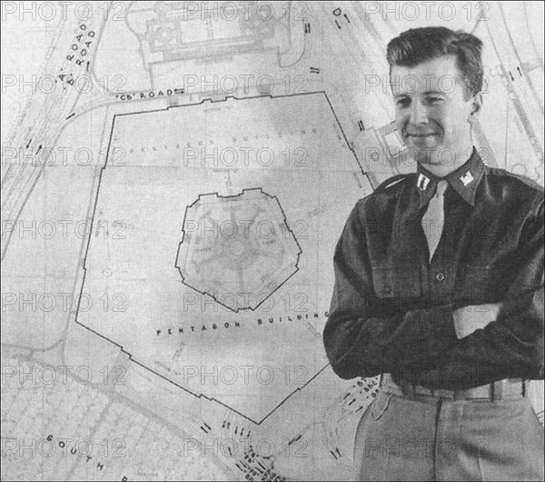 Robert R. Furman with the Pentagon layout project