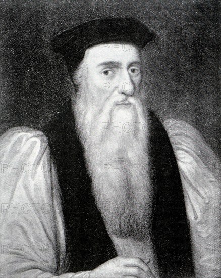 Archbishop Cramner from a painting in Lambeth Palace