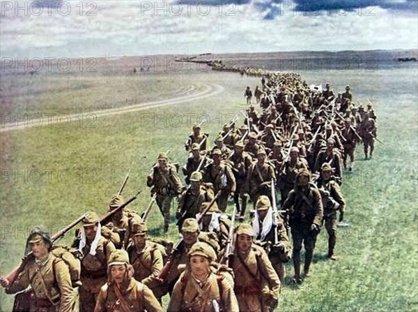Kwantung Army in Mongolia during the Battle of Khalkhyn Gol, July 1939