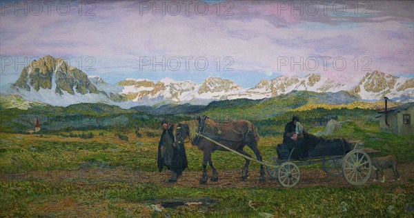 Returning Home, painting by Giovanni Segantini