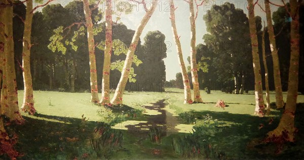 Birch Grove, 1879. Oil on canvas acquired by Pavel Tretyakov