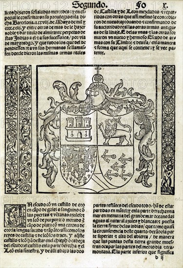 La historia general delas Indias con priuilegio imperial, 1540