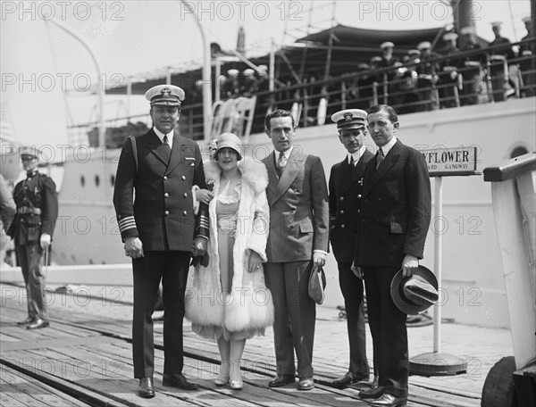 The famous screen star Harold Lloyd, visited Washington, D.C. with his wife and Will Hays