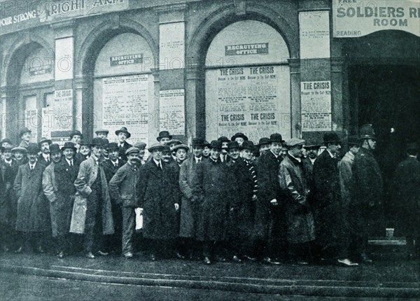Recruits under the Derby Scheme during World War I