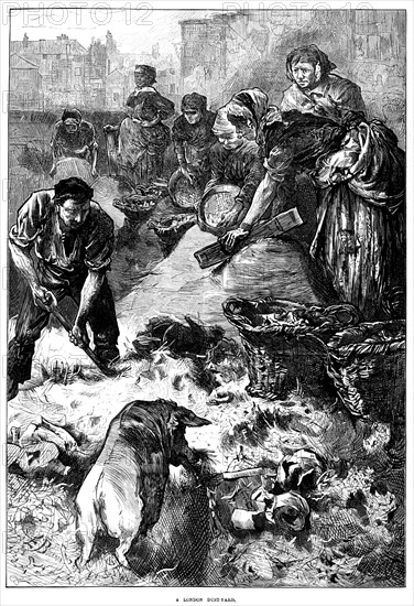 A London pigsty in "The Illustrated London News"