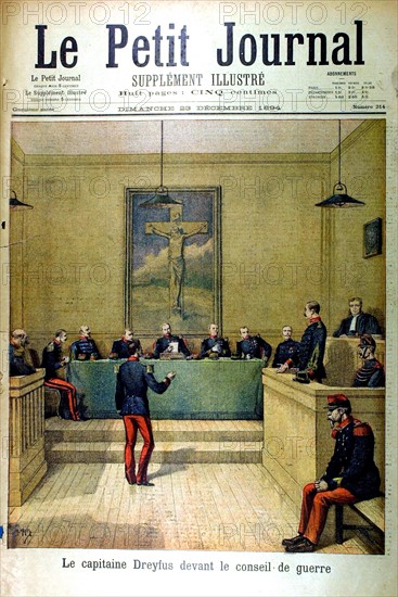 Le capitaine Dreyfus devant le conseil de guerre