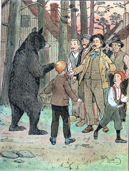 Illustration of the tale "Belzébuth's Honey" by Auguste Bailly