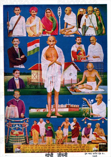 Gandhi, folk image
