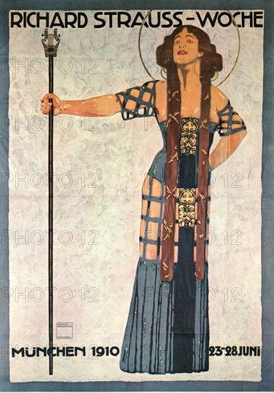 Munich, Publicity poster for "Salome" by Richard Strauss