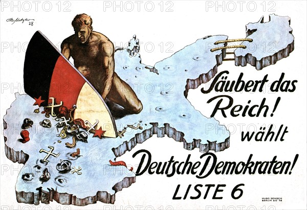 Affiche de propagande contre les nazis